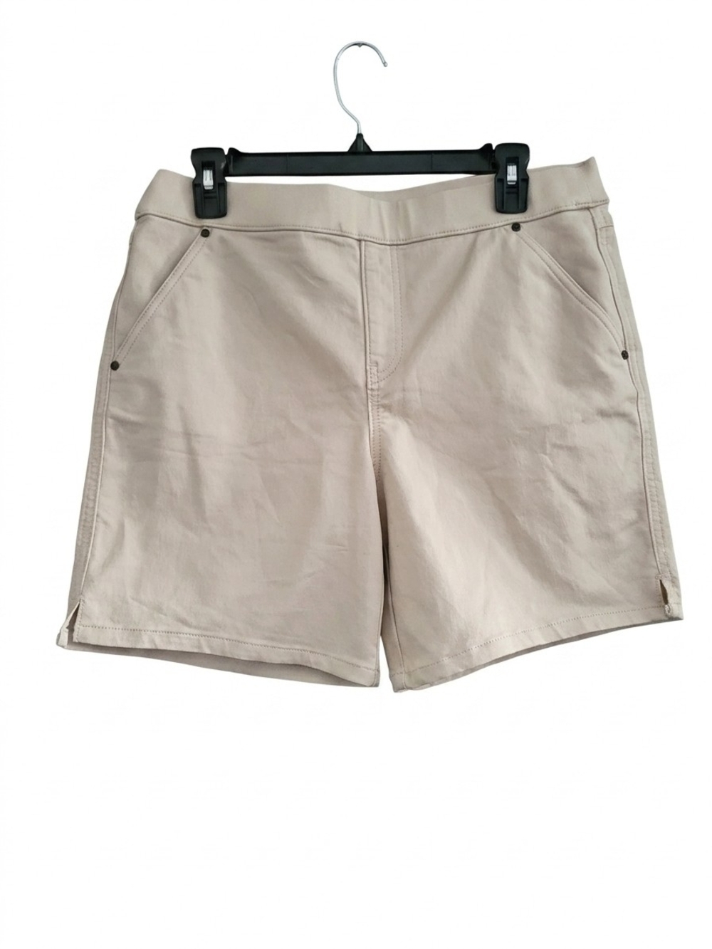 Everyday Tailored Bermuda Shorts — Light Beige